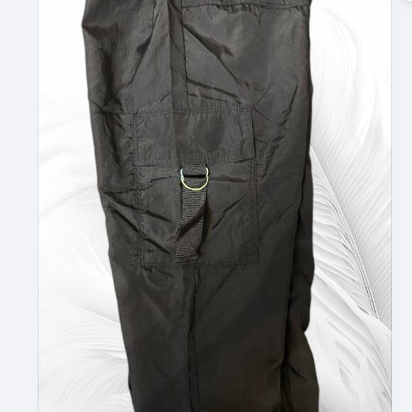 Justice Black Cargo Pants for Girls Size M (10) Adjustable Waist Utility Style - Picture 9 of 12